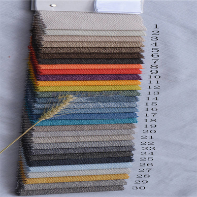 Kleur van Sofa Fabric 100% van het duidelijk Weefsel de Geverfte Linnen Dik gemaakte Stevige Polyester